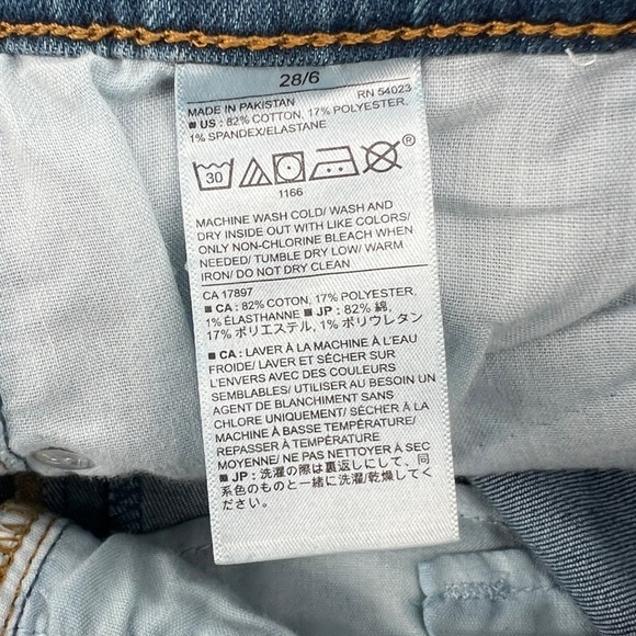 Banana Republic Distressed Rough Hem Skinny Fit Jeans Size 28 Women’s - Picture 5 of 5